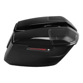 HR3 Vivid Black Pinstripe Regular Saddlebags with 6*9" Speaker Cutouts for 2024 HD Touring